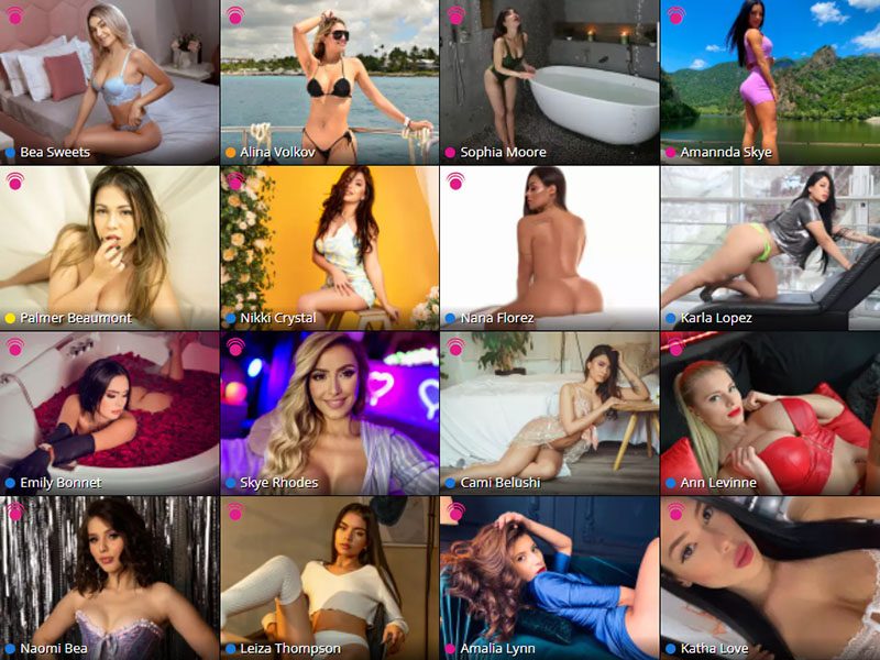 Gallery of the sexy cam girls waiting for live chat fun at Flirt4Free.com